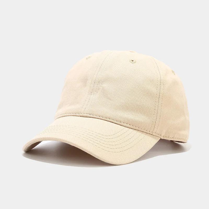 2025 Unisex Custom Solid Color Soft Top Baseball Cap Trendy Casual Snapback Hat Slimming Face Design