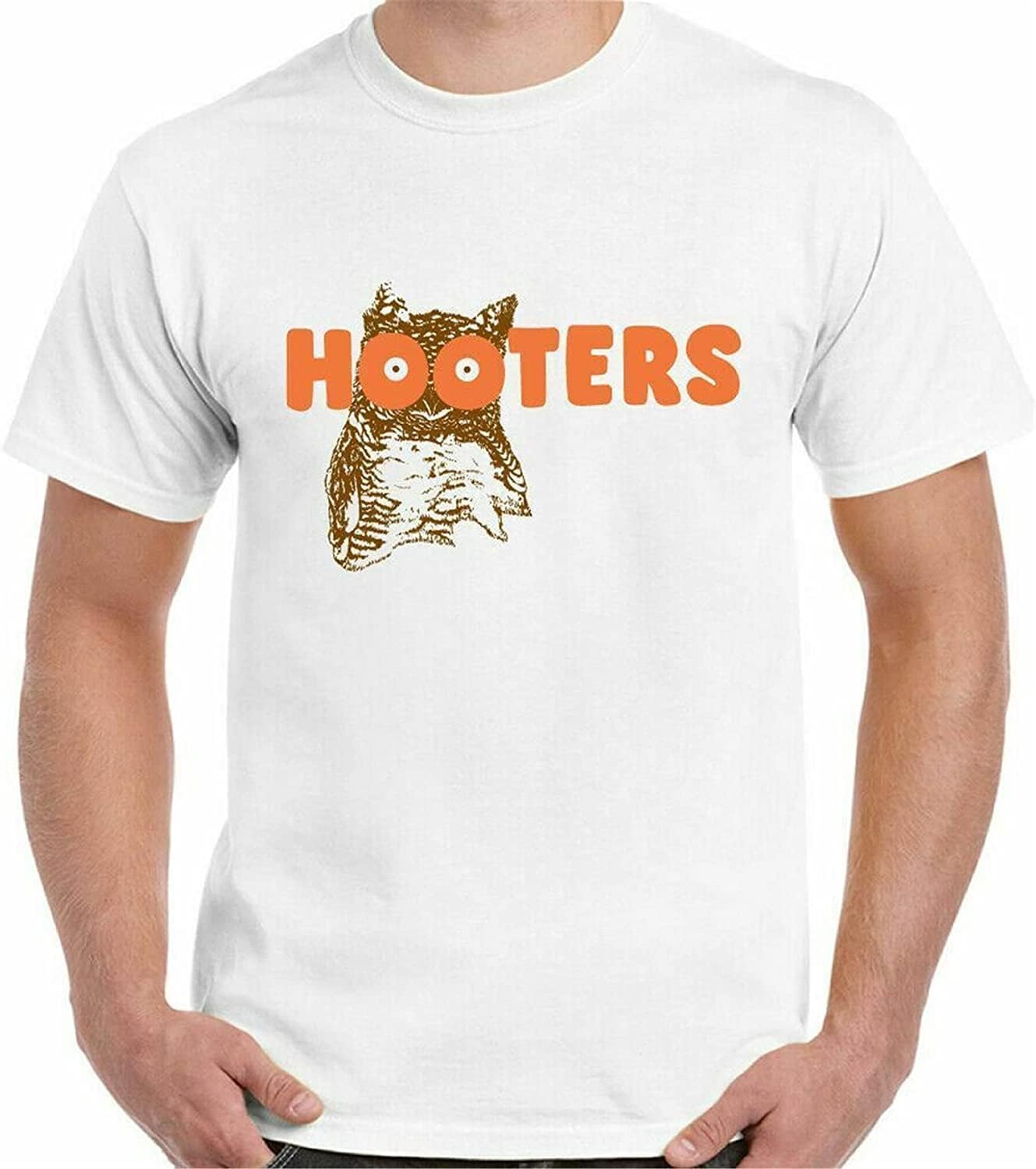 Hooters T-Shirt Owl Funny Stag Do Hen Doo White XL белый