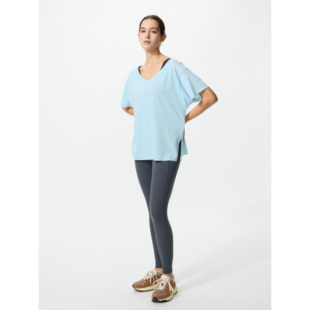 Uniqlo Japan Air RhyThm Relaxed V Neck T