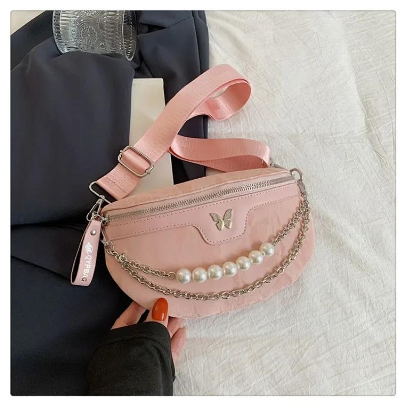 PU Auto Nähte Heißer Verkauf Taille Tasche Reißverschluss Schleife Casual Brust Tasche Vielseitig Weich Beliebte Trend frauen Umhängetasche