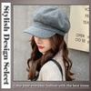 ONE LIMITATION Wool Casquette Cap Cute CP097 (One Limitation) Women's - Warm, Stylish, - (Yellow)