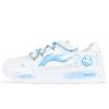 Li Ning Floating Boat Dämpfung Abriebfest Atmungsaktiv Niedrig geschnittene Skateboard-Schuhe Herren Blau Weiß AGCS419-1(Team976-)