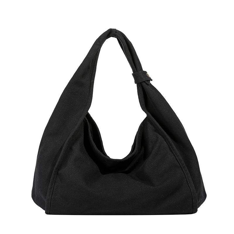 

Hot Selling Soft Solid Color Canvas Large Capacity Sweet Crossbody Bag Simple Trendy Versatile Fashi Shoulder Bags чёрный