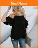 Minimalistisches einfarbiges schulterfreies Tanktop für Büro und Freizeit