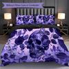 1PC Halloween Theme Pattern Bedding Quilt Set Quilt Cover Pillowcase Home Decoration Birthday Gift (1 * Duvet Cover + 2 * Pillowcase, Without Core)