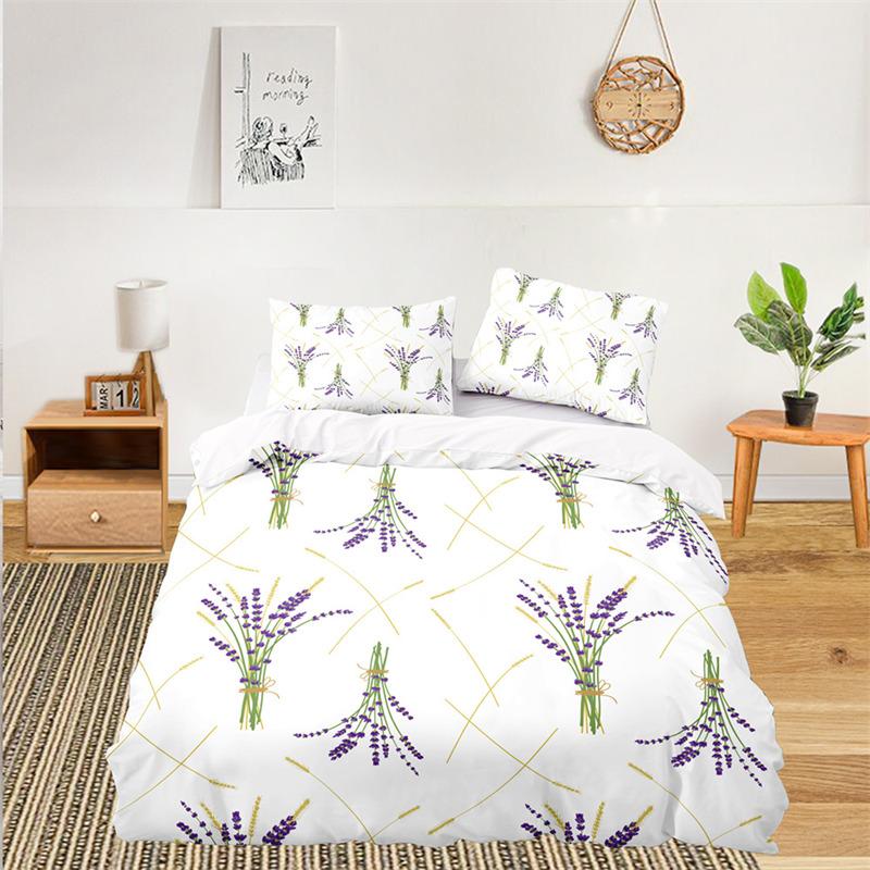 Soft Floral Bedding Set For Kids Girls Adults Leaves Flowers Branch Print Duvet Cover Set Quilt Cover Pillowcases Bedroom Decor