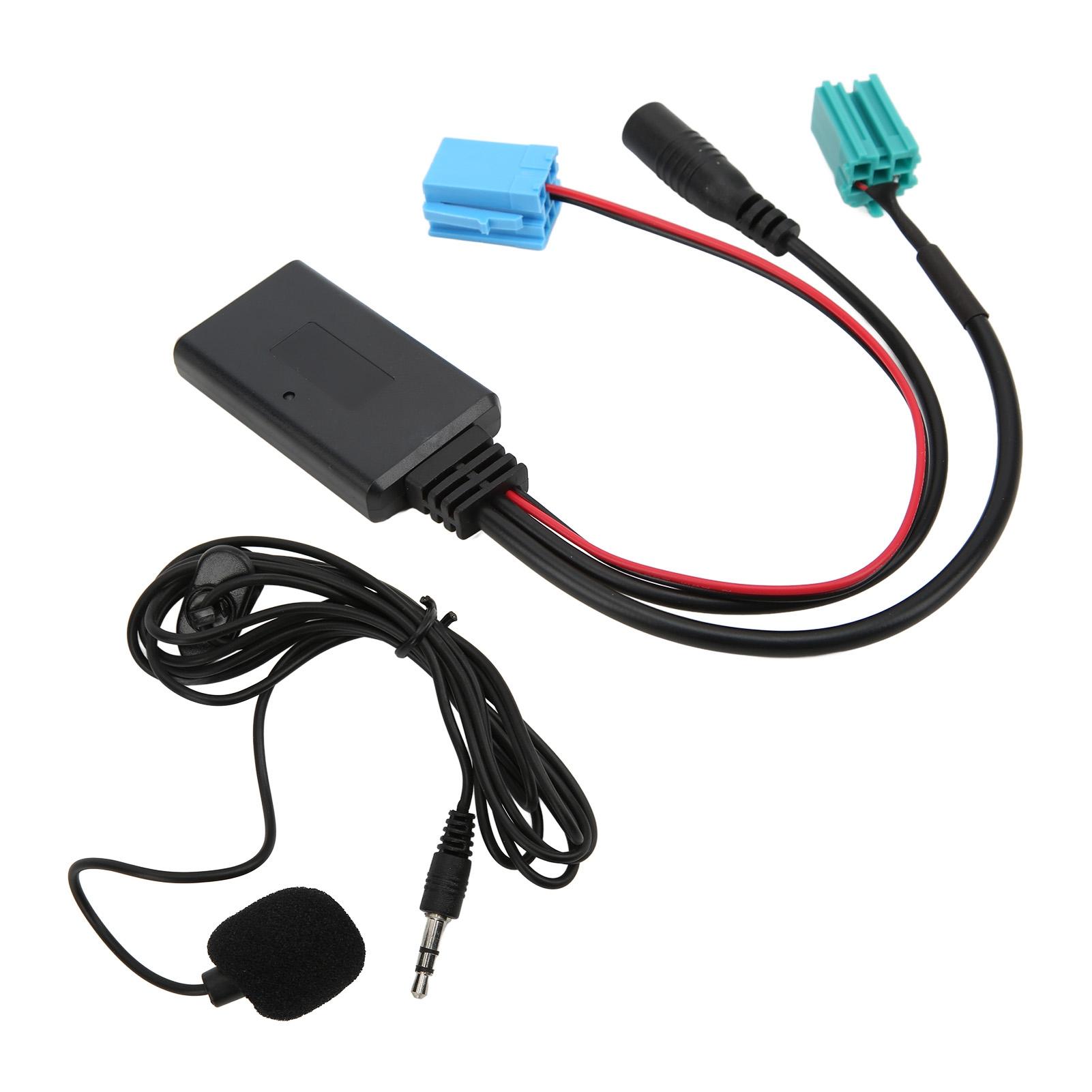 

Автомагнитола Bluetooth 5.0 Входной кабель Аудио Музыкальный адаптер 6-контактный с микрофоном Замена для Clio