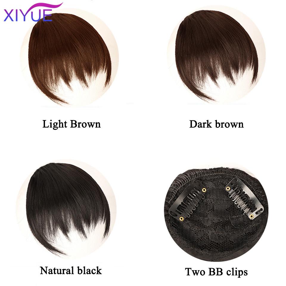 Clip-In Pony Seitlicher Pony – Dunkelbraun, 25 Cm, Aus Simuliertem Echthaar, Für Natürlichen Look