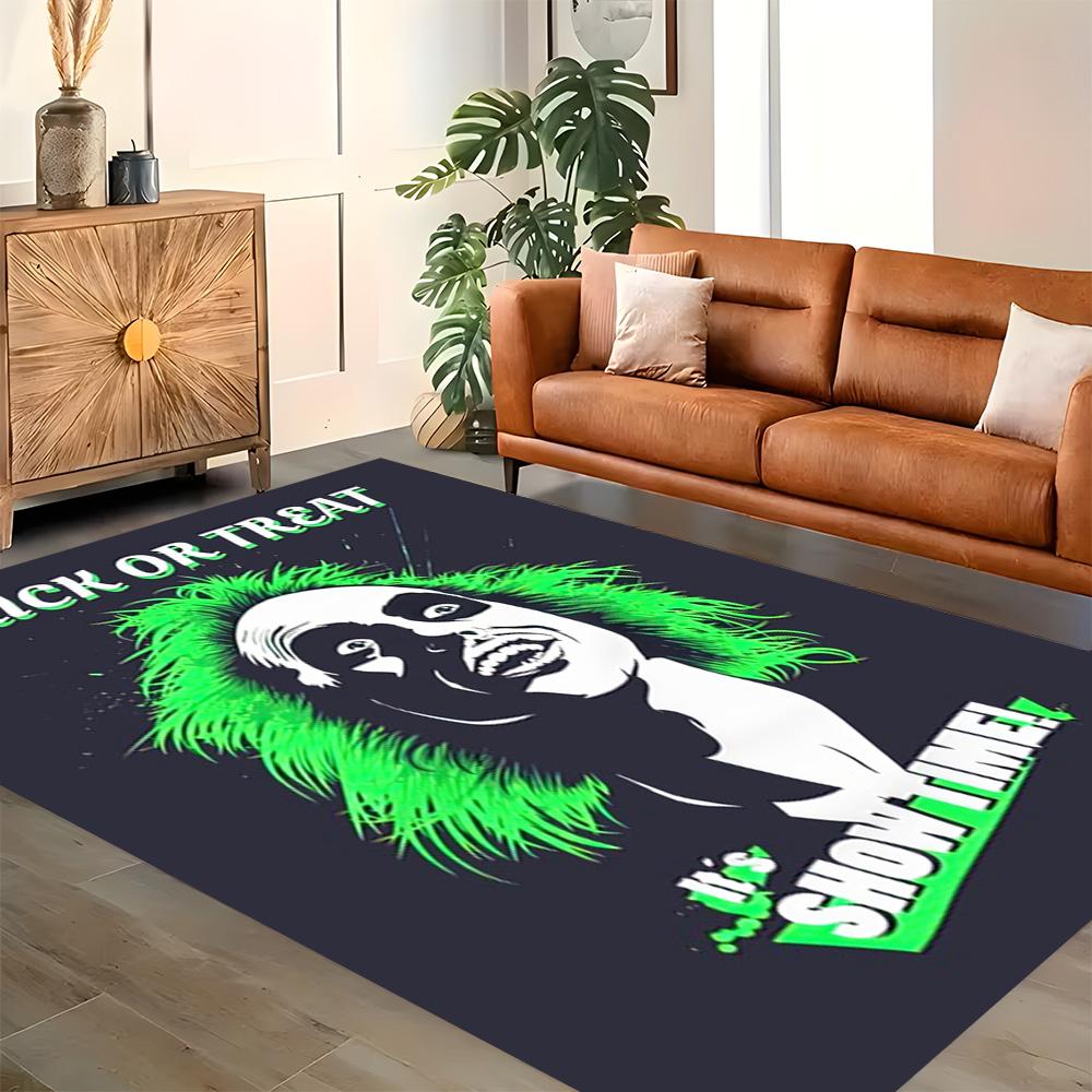 Beetlejuice: Ghostly Fun for Living Room rug, Bedroom, Study Room, Hallway Decoration, Perfect for Home Decoration or Holiday Gifts