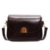 Textured Underarm Bag 2025 Autumn and Winter New Trendy Contrasting Color Retro Saddle Bag Simple Shoulder Messenger Bag