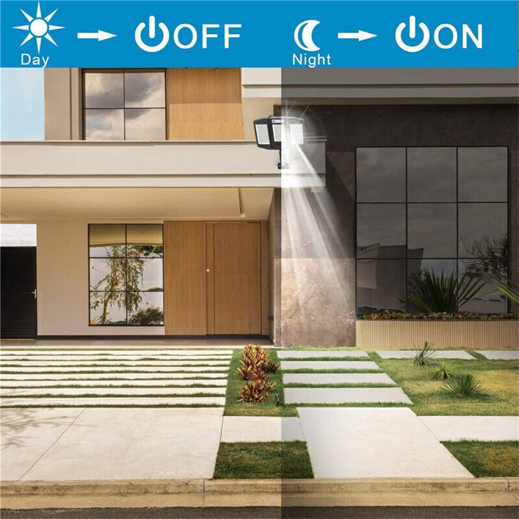 990000lm Solar Led Street Light With Pir Motion Sensor Ip65 Weatherproof Lamp For Garden Outside Patio