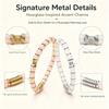 Natural Stone Stretch Bracelet Set, 2 Round Bead Bracelets with Mixed-Tone Spacers for Stacked or Separate Wear