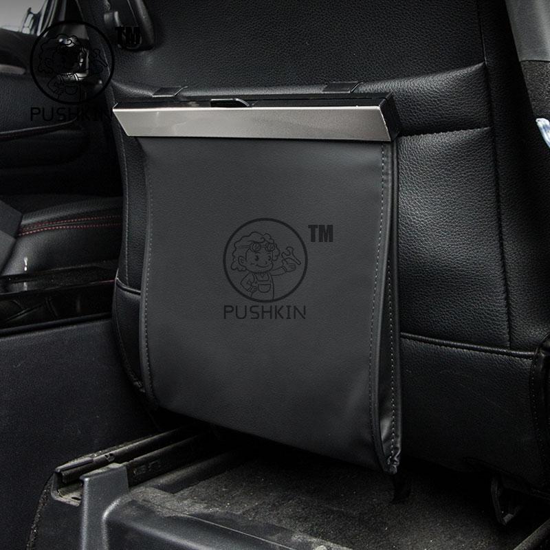 For Toyota VOXY NOAH 90 2025 2026 Rear Garbage Bag Seat Back Hanging Chair Back Storage Bag leather Interior Accessories