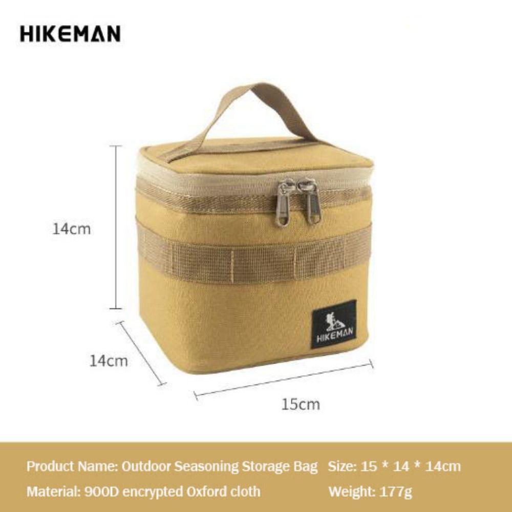 New Portable Outdoor Seasoning Bottle Package 15*14*14cm 3 Colors Picnic Seasoning Distribution Bottle Camping Barbecue Bottle