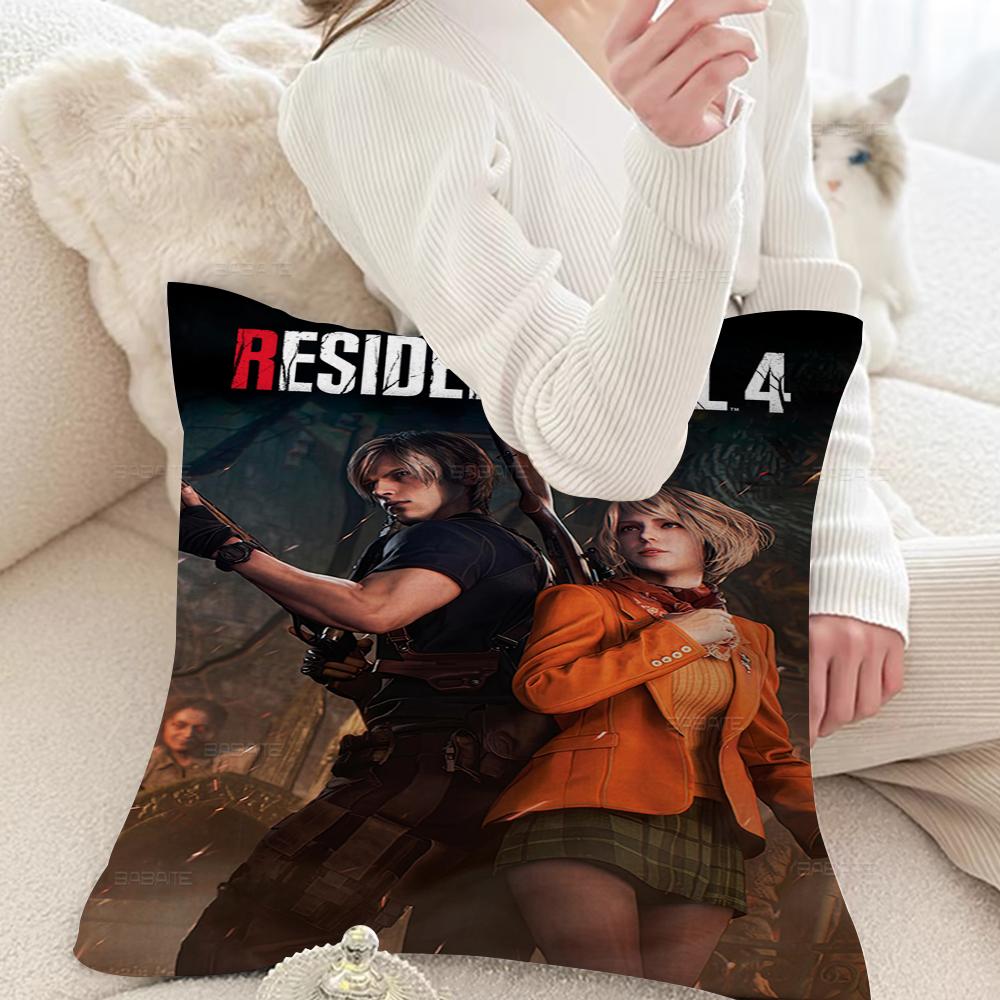 Game R-Resident Leon Kennedy Evil Pillow Gift Home Office Decoration Pillow Bedroom Sofa Car Cushion Coverpillow Case
