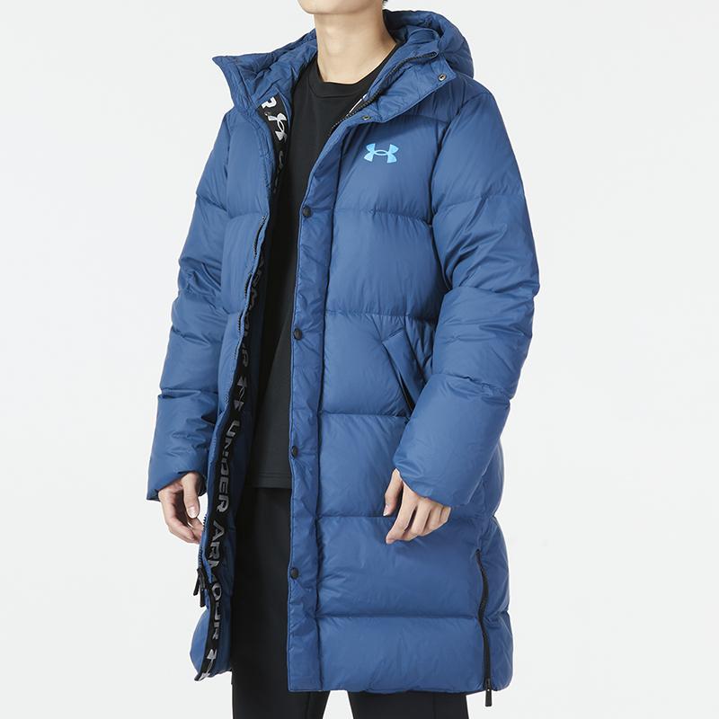 Under Armour Sports Casual Warm Windproof Down Jacket Men Outerwear Blue 1375448-437