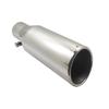 Silver Stainless Steel Car Exhaust Muffler Tailpipe (6.4cm Diameter)