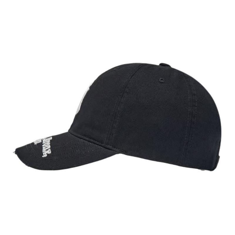 MLB Cotton Baseball Caps Unisex Black Fashion 3ACPB026N-50BKS