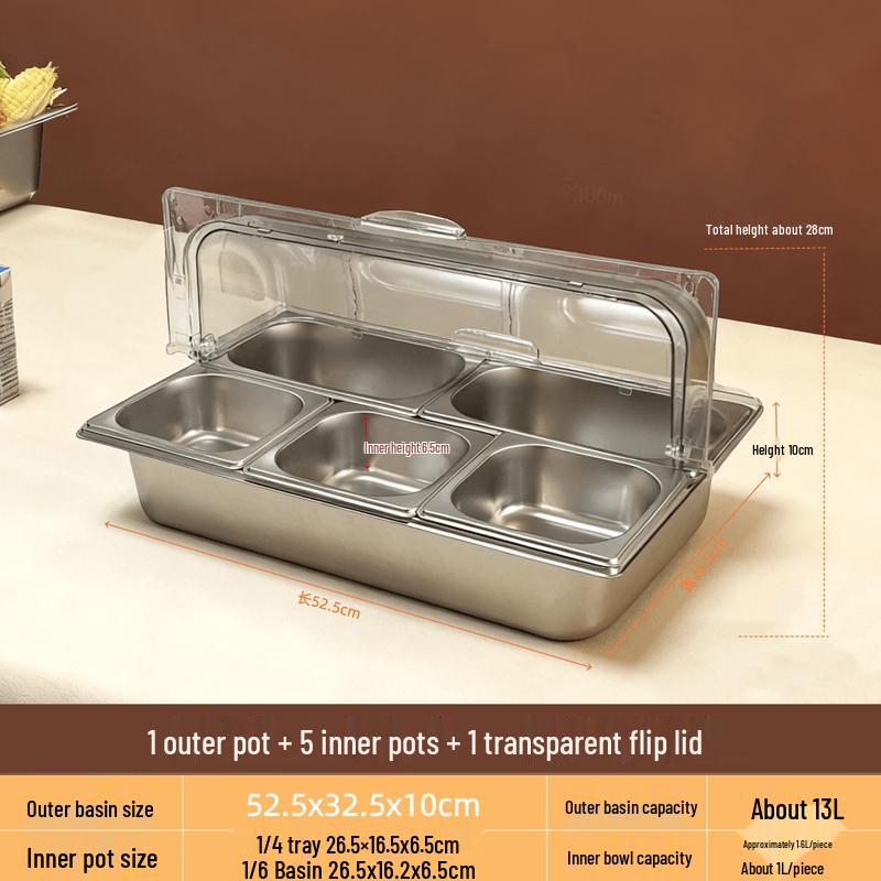 Zhebu Stainless Steel Food Display Box