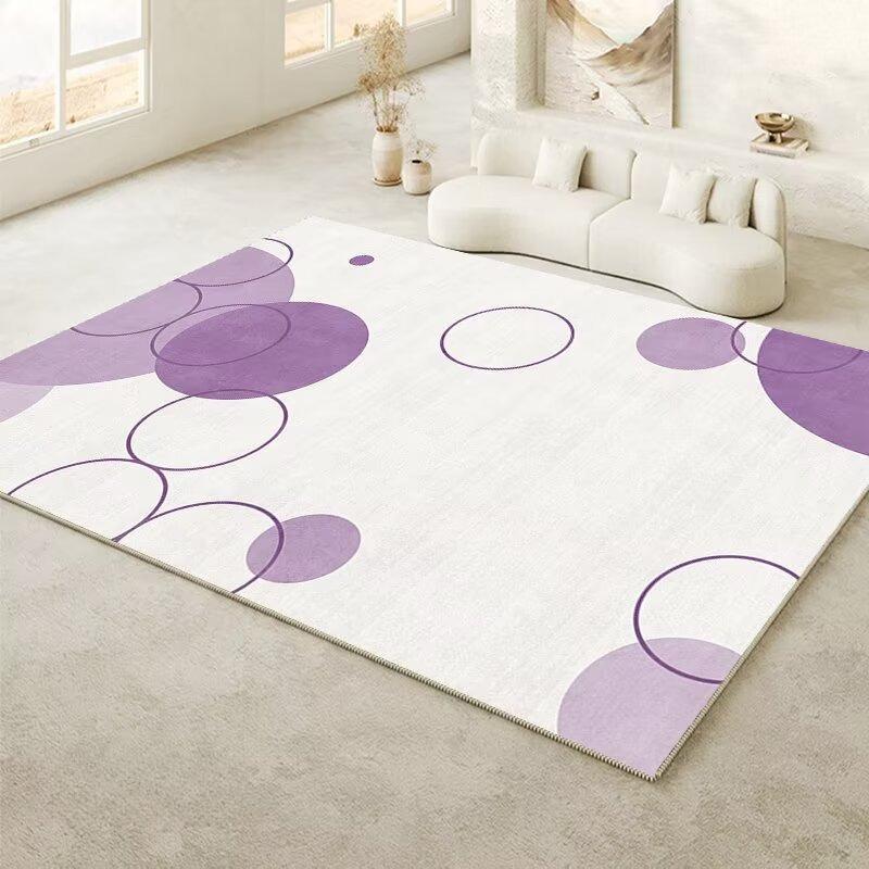 Modern Geometric Large Area Carpets for Living Room Simple Style Soft Washable Home Rug Bedroom Tatami Non-slip Baby Mat Flannel
