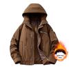 Winter Windproof Fleece-Lined Down Jacket: Warm, Thickened, Casual, and Versatile Outerwear for Autumn/Winter Fashion.