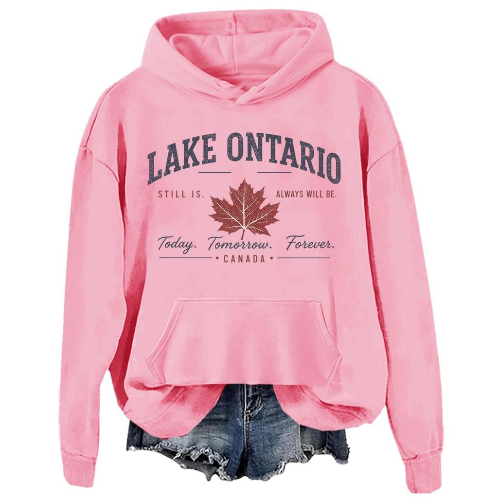 Unisex Hoodie with Letter Print and Pocket for Casual Athletic Wear