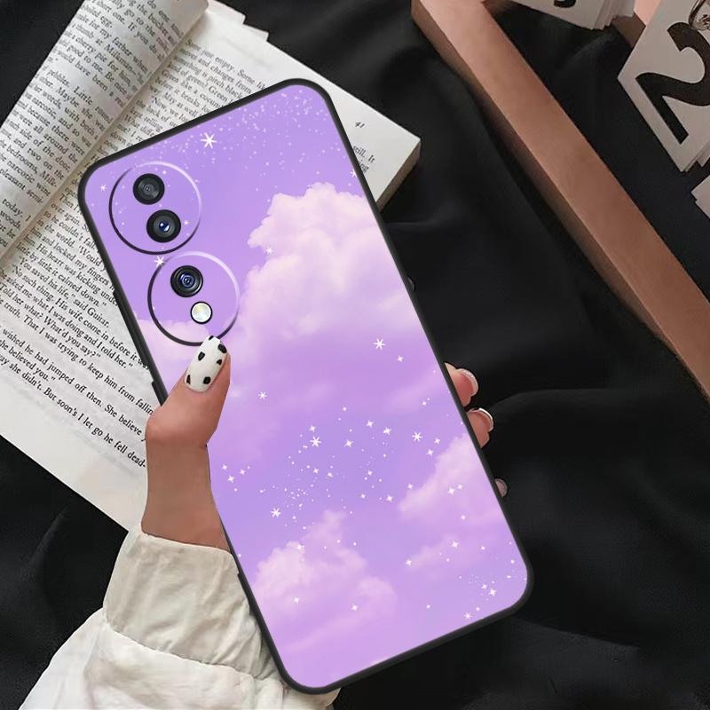 Purple aesthetic For Honor Magic 7 Lite 6 8 Pro Case For Honor 200 400 50 70 90 X8c X8b X9a X9b X9c X9d Win RT