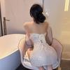 Sex Underwear Ball Queen Sequins Flower Neck Strap Skirt Halter Hips Celebrity Dress