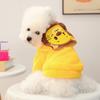 Soft Dog Lion Costume Animal Pattern Pet Transformation Costume Dog Jumpsuits  Autumn Winter