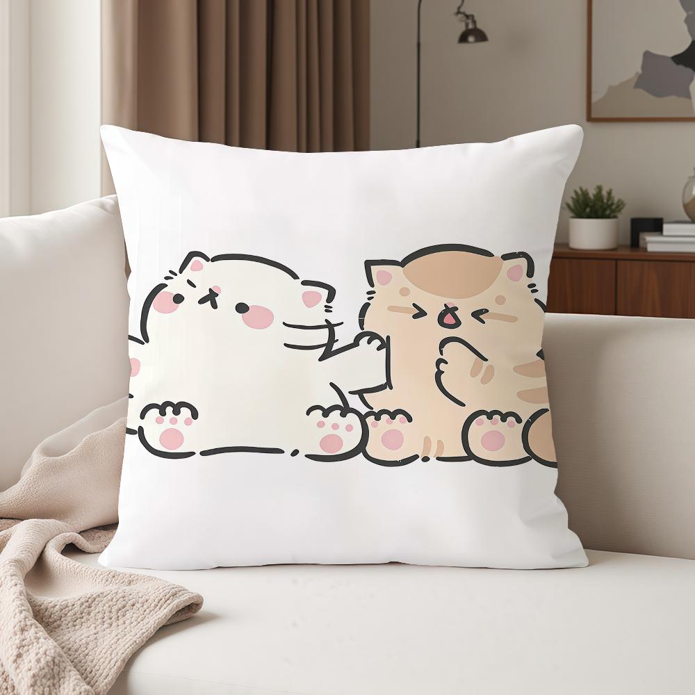Cute Cartoon Ffluffystar Cats Pillow Case Suitable For Bedrooms Living Rooms Cars Home Decoration