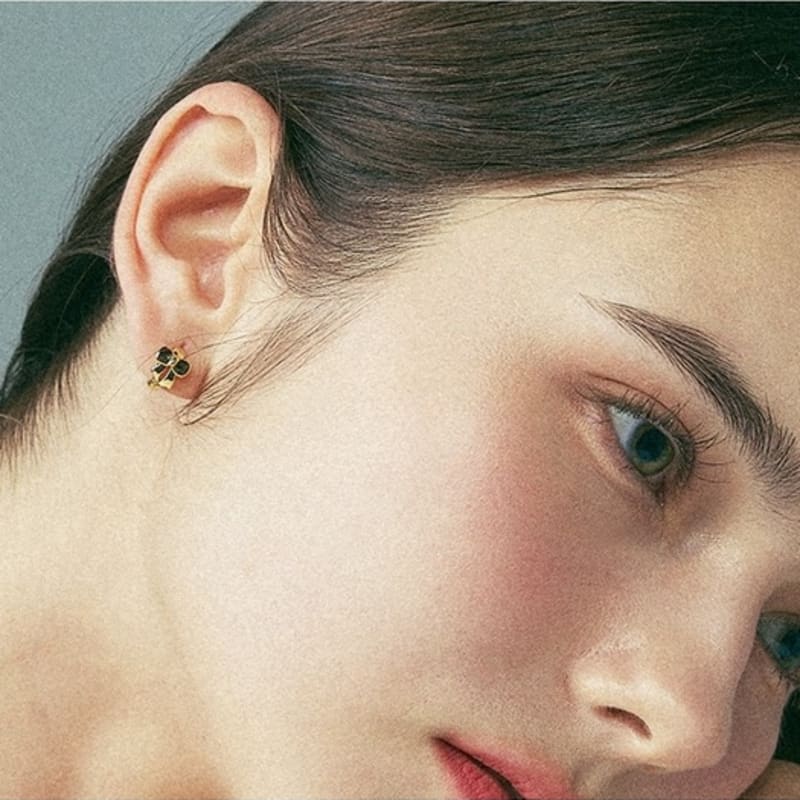 Dana Burton Ribbon Touch One-Touch Earrings