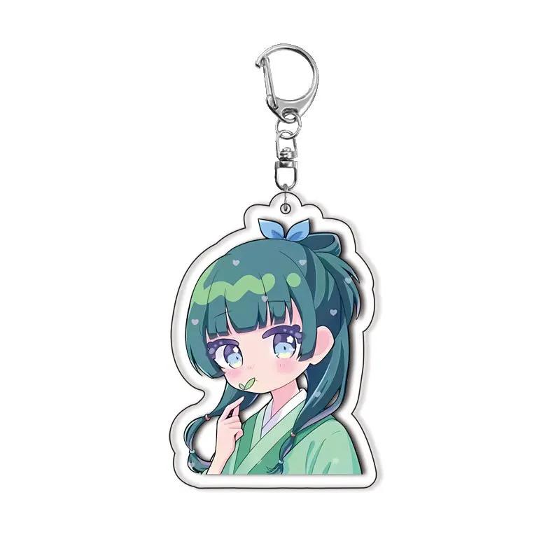 Anime Acrylic  Apothecaries Diary Maomao Jinshi Key Ring Car Jewelry Cute Woman Gifts Creative Keychain Bag Badge Pendant Gifts