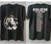 Mother Love Bone Shaka T-Shirt Auf Tour 2-seitiges Basic-Schwarzes T-Shirt