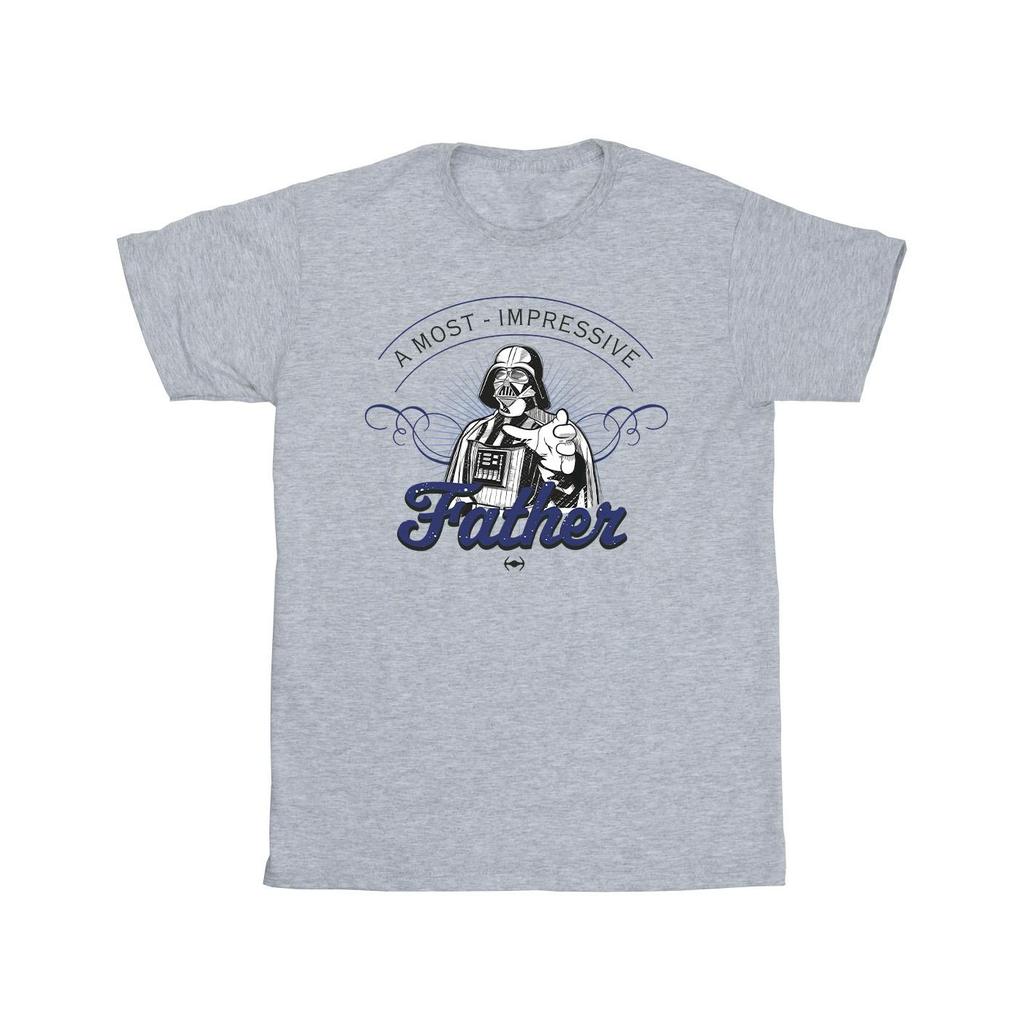 Star Wars Mens A Most Impressive Father Cotton T-Shirt