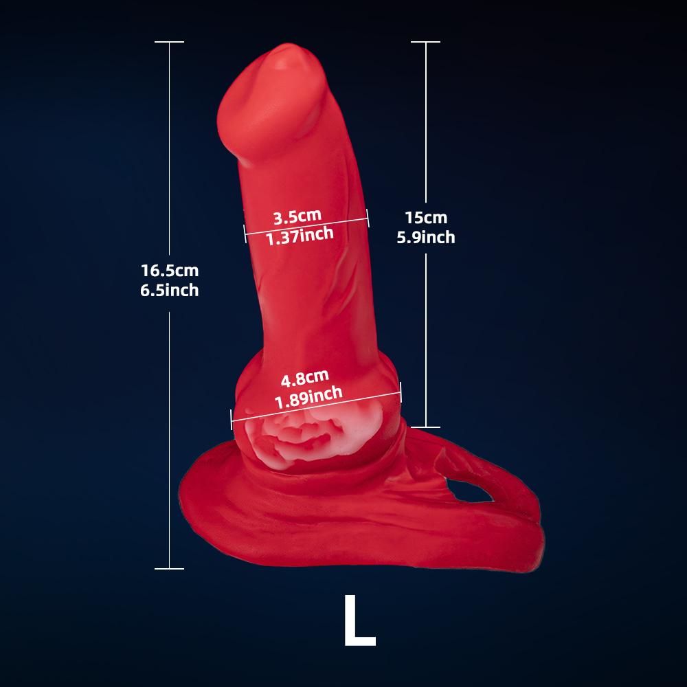Silicone Penis Sleeve Realistic Dog Cock Sleeve Penis Enlargement Adult Tool Male Lasting Toys Penis Extender Reusable Condoms