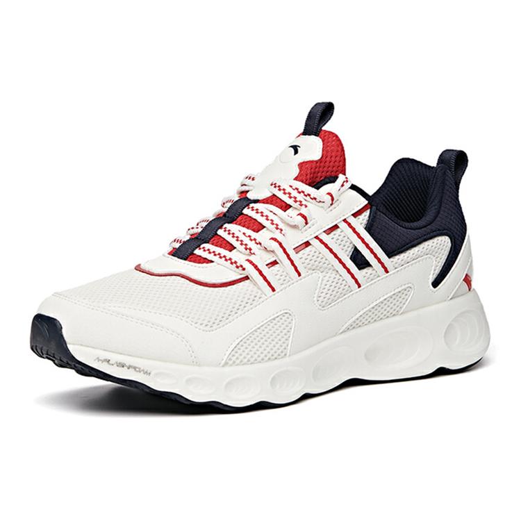 Anta Textile, Synthetic Leather Cushioning Slip Resistant Abrasion Resistant Coverage Low top Running Shoes Men's 912025567-4