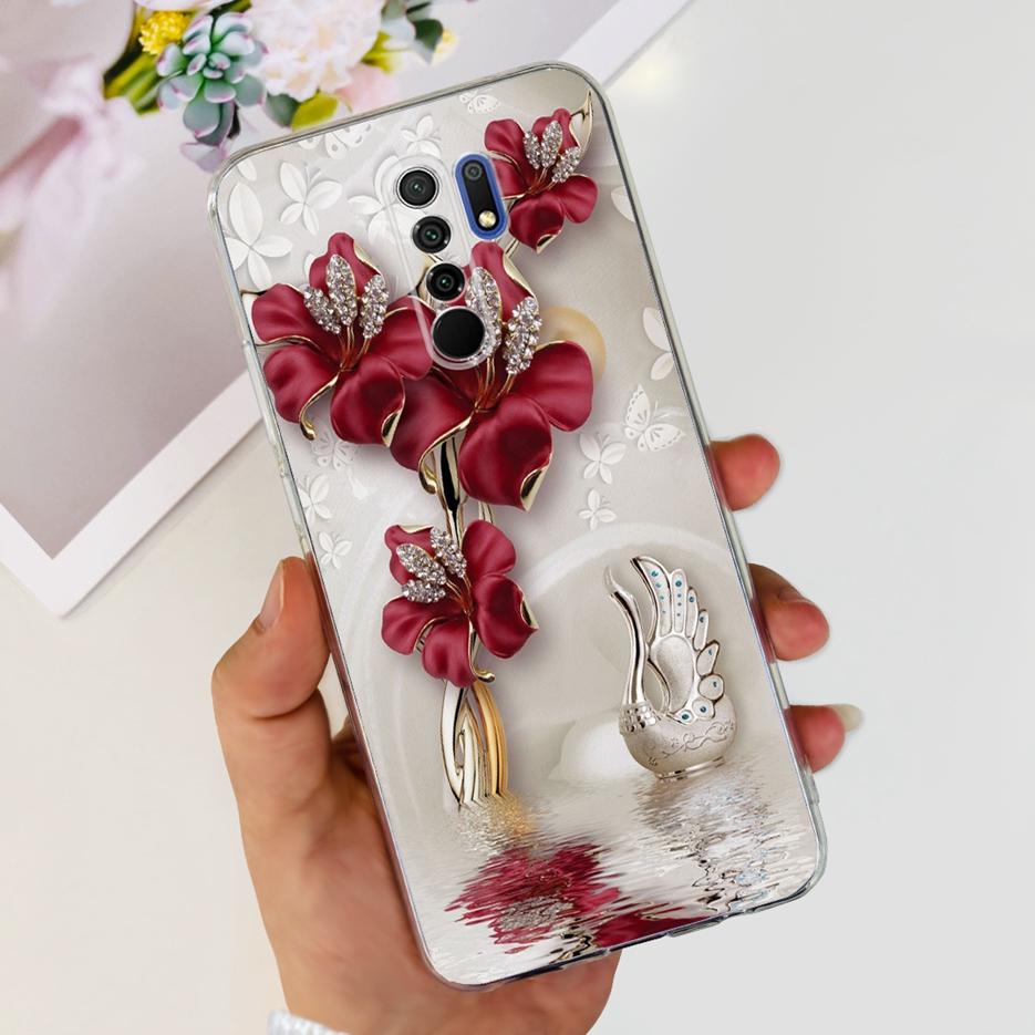 For Xiaomi Redmi 9 Case Stylish Painted Fundas 6.53'' Soft Silicone Phone Case For Xiaomi Redmi 9 Prime Redmi9 Back Cover Bumper