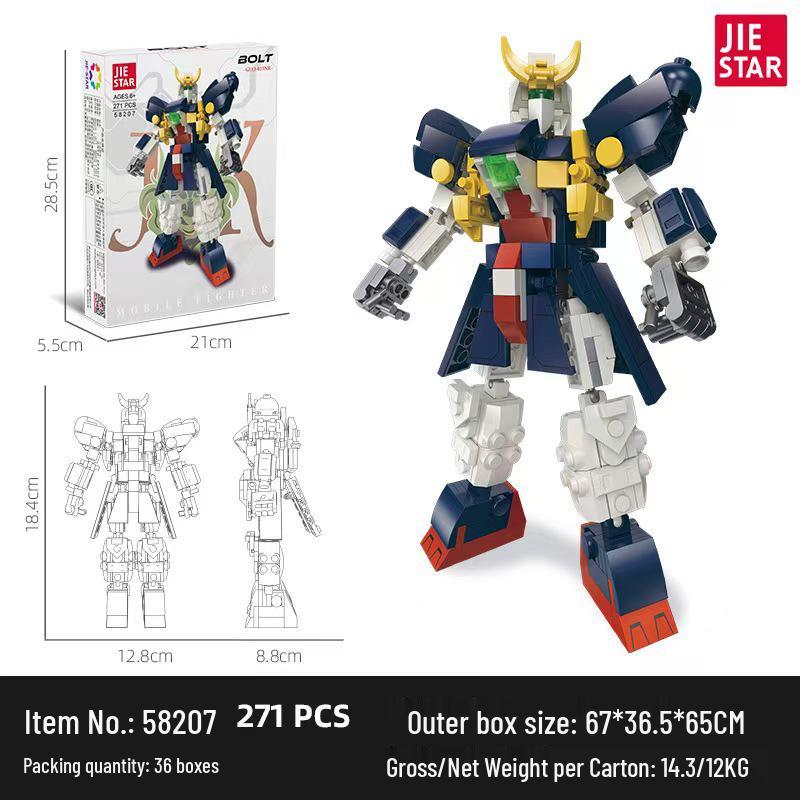 

Jay Star Genesis Series 59190 Transforming Mecha Anime Action Figure DIY Kit