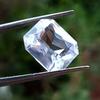 Fabulous White Sapphire Natural Emerald Cut 12+ Ct Certified Loose Gemstone