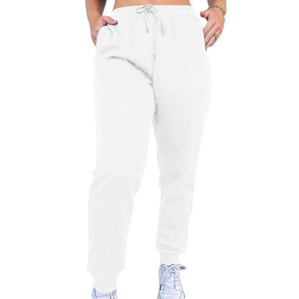 Women's Casual Pants High-waisted Belted Jogging Pants With Pockets