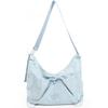 Crossbody bag Oxford cloth women's large-capacity pleated casual bag spring waterproof nylon dumpling bag