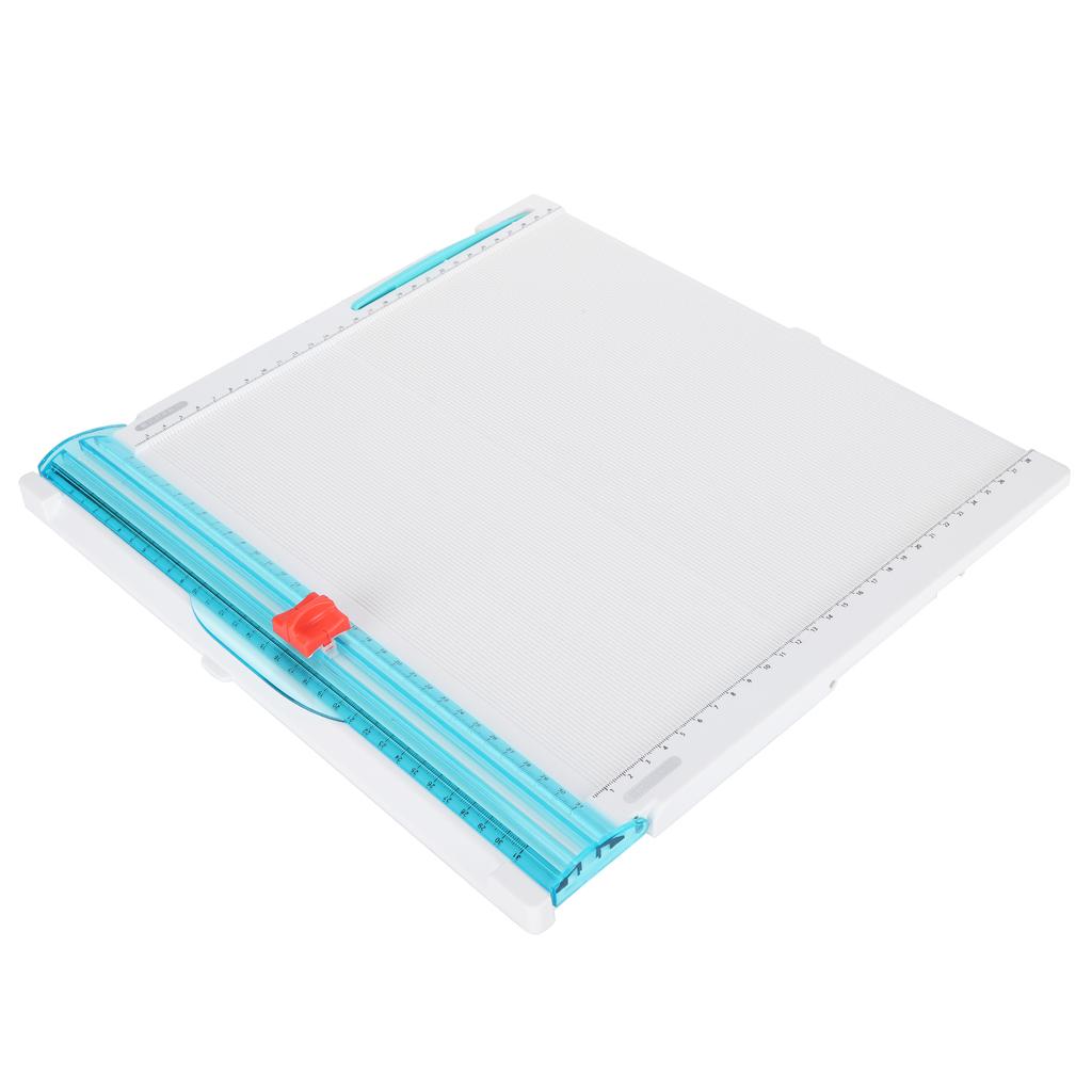 Paper Cutter Origami Manual Scale Cutting Tool with Scratch Knife Portable Photo Trimmer