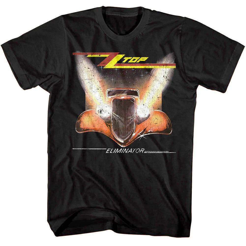 

ZZ Top Eliminator Винтажная обложка альбома Мужская футболка Мерч рок-группы для концерта 3XL