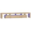 Vidaxl TV Cabinet with LED Lighting, Sonoma Oak, 230X36.5X40 Cm