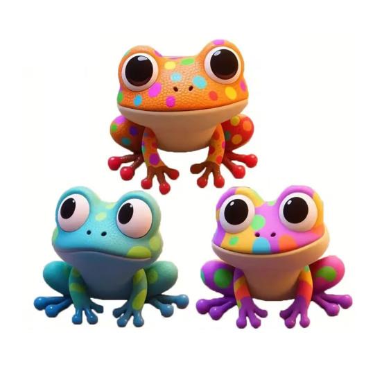 

3 шт./комплект Деревянная лягушка Настенное украшение Цветные милые лягушки Настенное искусство 2D Плоские лягушки Украшения для дома Офиса Сада Уличный декор 1