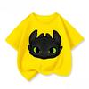 Cozy Kids Short Sleeve Tee Trendy Round Neck Adorable How To Train Your Dragon Pattern Cute Street Daily Wear 3 14