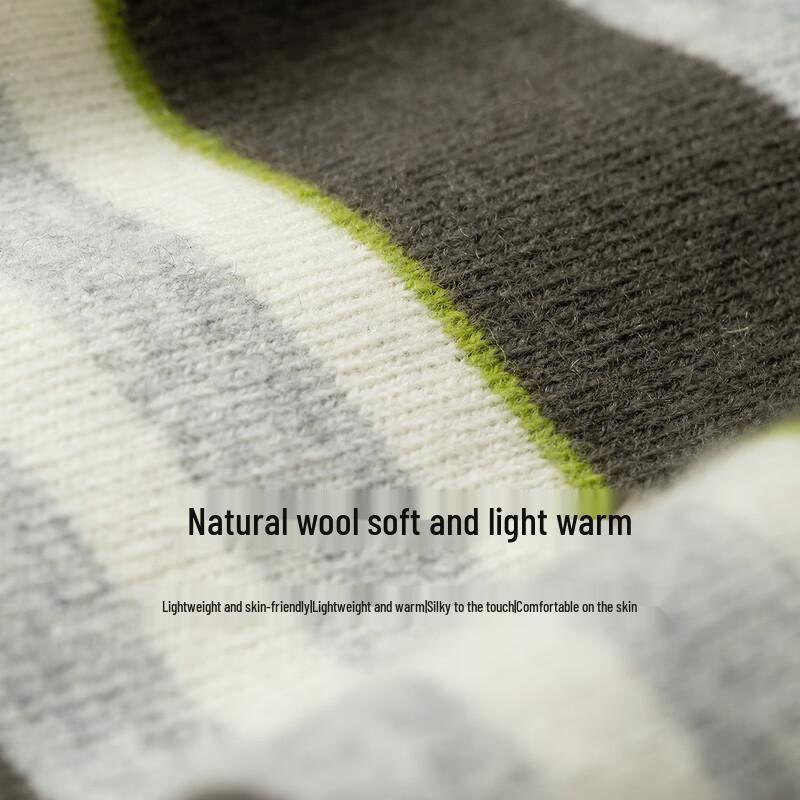 Chuyu Women's Striped 100% Merino Wool Knit Top