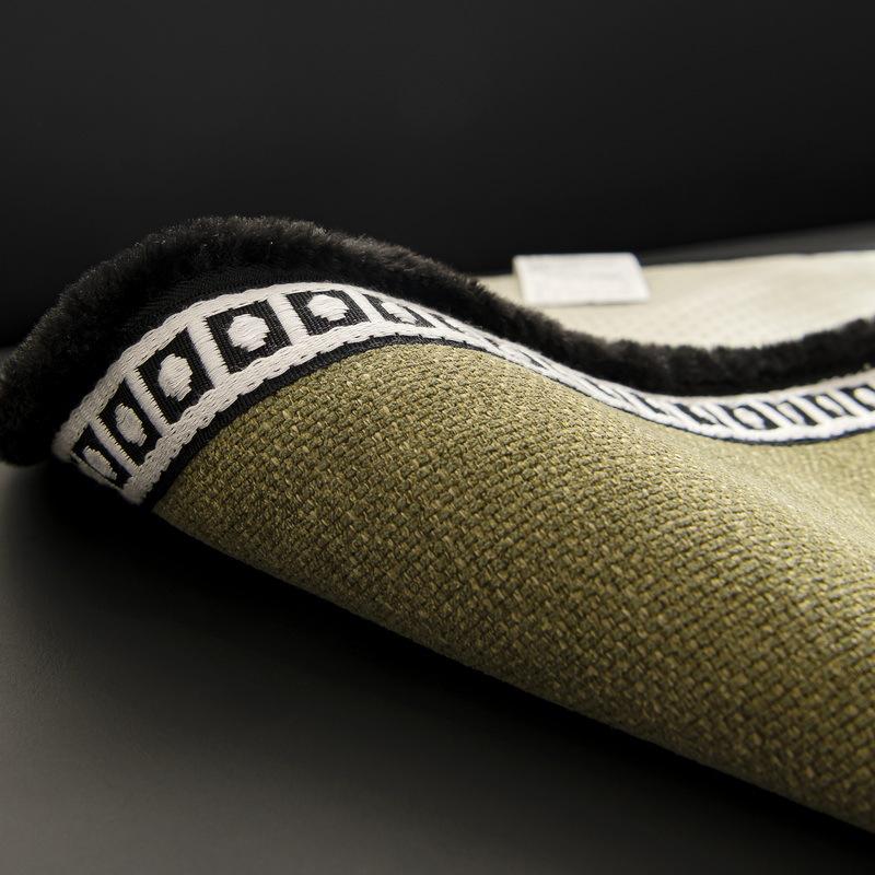 Simple Solid Color Sofa Cushion  New Four-Season Universal Straight Row Cloth Towel High-End Non-Slip Leather Sofa Seat Cushion