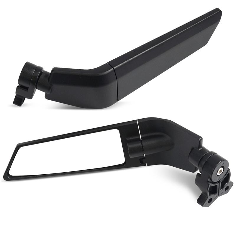 A28G-Motorbikes Accessories For Kawasaki Honda Ducati Universal Wind Deflector Mirrors Spoiler