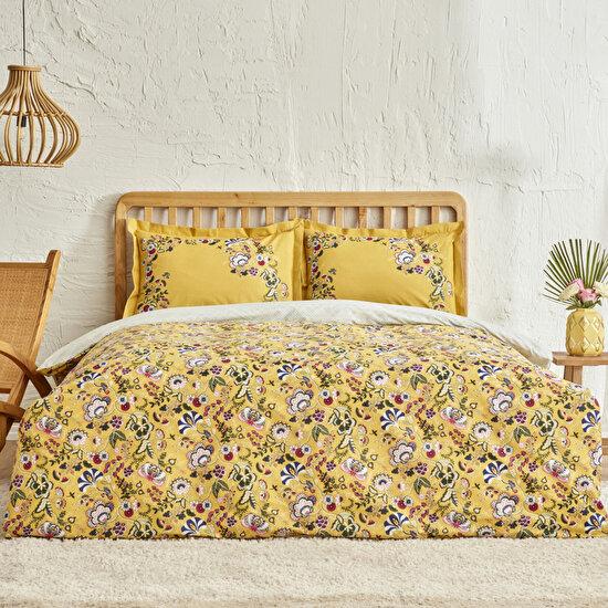 

Karaca Home Lansy Желтый комплект пододеяльников из 100 % хлопка